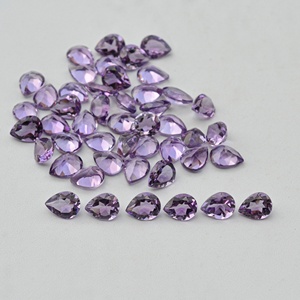 8mm 12mm AAA Grade Natural <b>Purple</b> Brazil Amethyst Faceted Pear Shape Healing Loose Gemstone Calibrated Amethyst Stone Wholesale - Product Image 3
