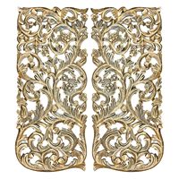 Panneau mural en bois |   Panneau mural en bois sculpté à motif de feuilles tropicales pour la décoration du salon, de la chambre et du bureau |   Décoratif d'inspiration naturelle