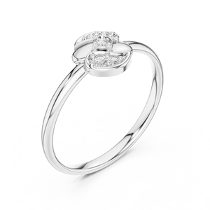 เครื่องประดับทองคำแท้ชุบโรเดียม ดีไซน์คลาสสิก ประดับเพชร วินเทจ แหวนหมั้น แหวนแต่งงาน แหวนสัญญา ได้รับการรับรองจาก IGI รุ่นใหม่ล่าสุด - Product Image 3