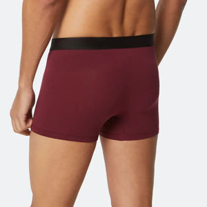 Nuevos Calzoncillos Boxer para Hombre de Color Sólido en Spandex/Algodón, Corte Medio, ODM, Transpirables, Antidesgaste, Ropa Interior Deportiva - Product Image 2