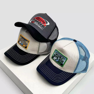 Gorra de Béisbol Clásica Personalizada con Logo, Gorra Trucker de 5 Paneles con Malla de Espuma Lisa y Bordado, 100% Poliéster, Gorra Personalizada para Camionero - Product Image 2