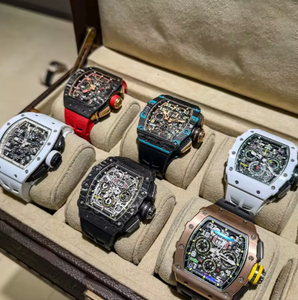 Montre mécanique squelette pour homme, automatique, de haute qualité, avec bracelet en caoutchouc, verre saphir 44 mm, style sport, fabriquée en usine - Product Image 1