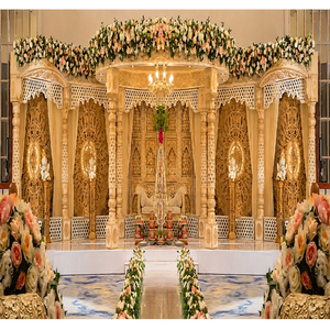 Ceremonia de Boda Real, Decoración de Mandap FRP Vidhi, Gran Decoración para Boda, Mandap de Palacio, Evento de Boda Tradicional, Mandap Maharani - Product Image 1
