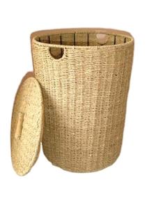 Cestas Tejidas de Jacinto de Agua Tejidas a Mano a Precio Económico, Bandeja con Asa Cómoda, Estilo Vintage Multifuncional para Dormitorio y Sala de Estar - Product Image 2