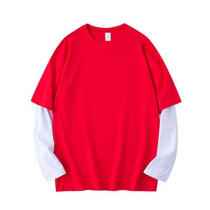 เสื้อยืดแขนยาวทรงโอเวอร์ไซส์สองชั้นสไตล์วินเทจคุณภาพสูง พิมพ์ลายดิจิทัล ผ้าฝ้าย 100% สำหรับทุกเพศ ผลิตในประเทศปากีสถาน - Product Image 3