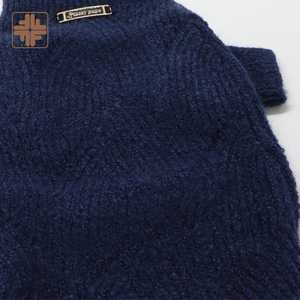 Pull pour chien classique de luxe durable, uni, avec harnais, en polyester, pour l'hiver - Product Image 5