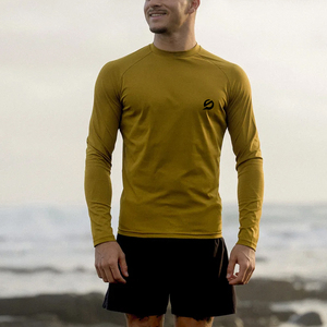 Rashguard pour hommes très demandé, vêtements de sport, logo personnalisé, impression numérique, uni, respirant, léger - Product Image 3