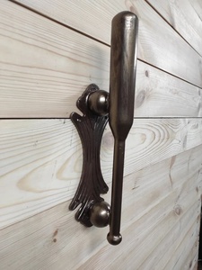 Traditional <b>Cast</b> Iron Fence Hardware Wall-mounted Decorative Handle Ball-shaped End Fences Gates Home Security Smooth Surface - Product Image 2