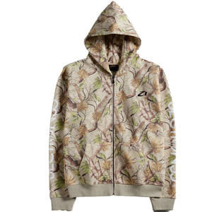 Sudadera con capucha de moda para hombre, de primera calidad, mezcla de algodón, camuflaje, con cremallera, conjunto de chándal, fabricante personalizado, sudaderas streetwear al por mayor, EE. UU. - Product Image 4