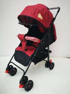 Poussette Tout-Terrain pour Bébé avec Grands Pneus Gonflables Matériaux en Métal et Tissu pour Utilisation en Extérieur et en Ville - Product Image 4