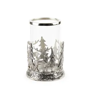 <b>Rustic</b> Handmade Stainless Steel Lantern for <b>Farmhouse</b> Kitchen and <b>Dining</b> <b>Table</b> Decor Eco-Friendly Made by Zahid Exports - Product Image 2