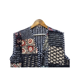 Autumn Bohemian Style Sleeveless Eco-Friendly Reversible Quilted <b>Jacket</b> Handmade Vintage <b>Kantha</b> High Quality Cotton Floral - Product Image 4