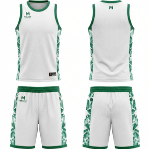 Tenue de basketball sublimée écologique, ensemble maillot et short personnalisés en tissu, uniformes sportifs haute performance - Product Image 6