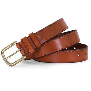 Cinturón de Cuero Genuino para Hombre, 3.5CM de Ancho, Capa Superior de Piel de Vaca Pura, Moderno, Simple, Versátil, Casual, con Hebilla de Aguja - Product Image 2
