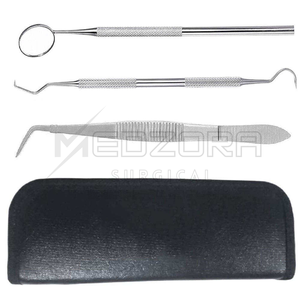 Kit de Examen Dental para Terapia Oral, Instrumentos Manuales Reutilizables con Agarre Ergonómico para Limpieza Dental de Medzora Surgical - Product Image 3