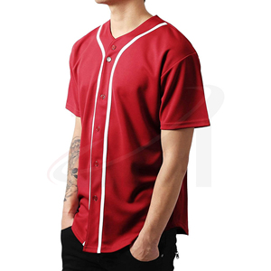 เสื้อเบสบอลพรีเมียม แห้งเร็ว ระบายอากาศดี ชุดกีฬาสำหรับการเล่นที่มีประสิทธิภาพ ขายส่งเสื้อเบสบอลแบบสั่งทำ - Product Image 4