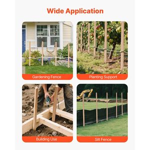 25 Pezzi 48x0.75x0.75 Picchetti da Giardino in Legno di Abete con Punta Affilata per Supporto Piante, Agricoltura e Livellamento Terreni per Giardini e Aiuole - Product Image 6