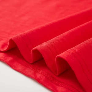 Camiseta Personalizable Unisex de Manga Corta, Roja, de Felpa Francesa, Corte Holgado, Secado Rápido, Transpirable, de Alta Calidad, Algodón y Bambú, Cuello en V - Product Image 6