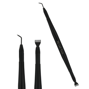 Rehausseur de cils végétalien en acier inoxydable durable pour extensions de cils, outil de salon de beauté avec permanente rapide et recourbement des cils longue durée - Product Image 1