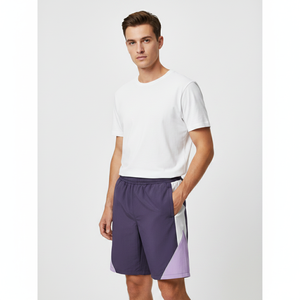 The Original Life Men's Purple Basketball Shorts Breathable <b>Elastic</b> Waist Casual Sport Shorts - Product Image 2