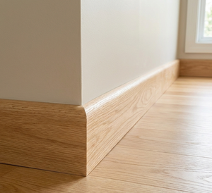 Plinthe élégante et moderne en bois d'aulne de qualité supérieure, moulure durable, résistante à l'humidité, écologique, pour intérieur - Product Image 6