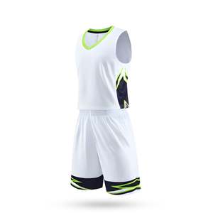 Maillot de basket respirant pour adulte, style américain, sans manches, pour équipe, avec couleur et logo personnalisables - Product Image 2