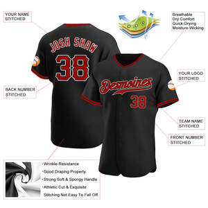 Camiseta de Béisbol Personalizada por Sublimación, OEM, 100% Poliéster, Informal, con Botones al Frente, Nombre del Equipo, Número, Ropa Deportiva - Product Image 4