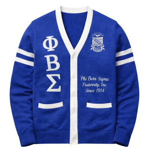 Cárdigan Phi Beta Sigma para Hombre, Tejido Premium, Ajuste Cómodo, Estilo Clásico, Ropa de Fraternidad Griega, Uso Casual - Product Image 4