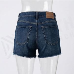 Shorts de Mezclilla de Alta Calidad para Mujer, Cintura Alta, Algodón, Casuales, Moda de Verano, Color Personalizado, Prenda Elegante - Product Image 2
