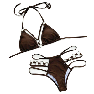Conjunto de Bikini de Dos Piezas de Alta Calidad para Mujer, Servicio OEM, Tela Ecológica, Estampado por Sublimación, Traje de Baño Personalizado - Product Image 2