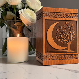 Handmade Rosewood Firefighter Cremation Urn - Waverly Fire Dept. Logo - Personalized Memorial Keepsake by AYAANS - Product Image 6