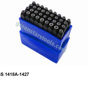 36 Piece Carbon Steel Letter And Number Punch Set Black Oxide Metal Stamping Jewelry <b>Tools</b> |Item No GS-1425 - Product Image 1