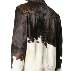 Women's Faux Fur Moto Biker Jacket Animal <b>Print</b> <b>Stand</b> Collar Zipper Closure Warm Winter Outerwear - Product Image 5