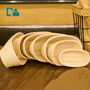 Panier de levage ovale en rotin pour kit de cuisson au levain avec outils à pâte, écologique et avec doublure - Product Image 3