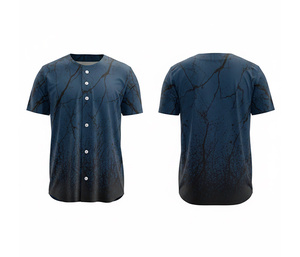 เสื้อเบสบอลแบบซับลิเมชั่นสั่งทำพิเศษ ผู้จัดจำหน่ายขายส่ง |   ชุดเบสบอลทีมพร้อมโลโก้และหมายเลขแบบกำหนดเอง |   ฐานผ้าโพลีเอสเตอร์ที่ระบายอากาศได้ดี - Product Image 5