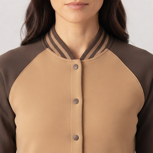Chaqueta Varsity para Clima Cálido, Excelente Calidad y Uso en Exteriores, Chaqueta Varsity de Moda para Mujer, Agradable al Tacto - Product Image 4