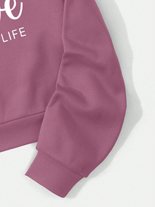 Sudadera con Capucha Corta de Algodón Grueso con Logotipo Personalizado, Ropa Urbana Informal para Mujer, Fabricante de Ropa Deportiva - Product Image 3