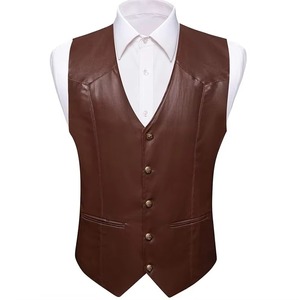 Chaleco de Cuero para Motociclista, Estilo Casual de Invierno, con Botones, Estilo Urbano, Resistente al Viento, Impermeable, Reversible y Transpirable - Product Image 3