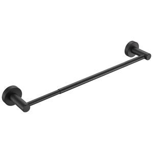 Porte-serviettes extensible moderne en aluminium bronze mat noir de 16 à 27 pouces pour salle de bain/cuisine - Product Image 1