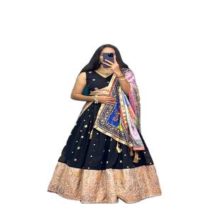 Último diseñador FabZone Faux Georgette bordado trabajo Lahenga Choli adultos alta calidad étnica festiva especial fiesta desgaste - Product Image 1