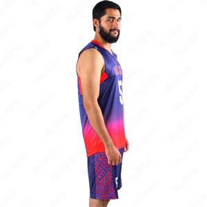 Blaze Fight Wear <b>Basketball</b> Uniform Custom High Quality Bsci Summer <b>Basketball</b> Shorts Uniform Breathable Unisex Adult <b>Basketball</b> - Product Image 5