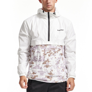 Custom Coated Camouflage Thin Front Waterproof Sublimated Spandex <b>Motorcycle</b> Windbreaker Zipper Hoody <b>Men</b> <b>Jacket</b> - Product Image 1