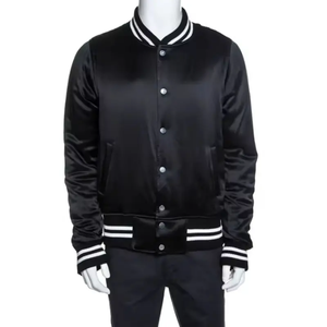 Custom <b>Leather</b> Sleeve Varsity <b>Jacket</b> With Team Logo And Player Number Personalized Chenille Patch Letterman <b>Jacket</b> For Sports - Product Image 1