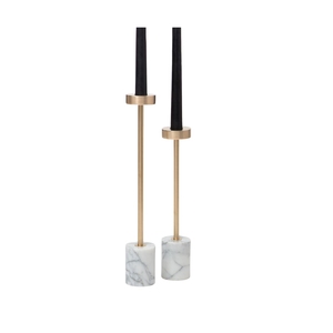 Portavelas Doble de Hierro con Acabado en Polvo, Diseño Elegante y Moderno, para Decoración de Eventos, para Iluminación de Dormitorios - Product Image 2