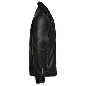 New Arrivals Wholesale Price High Quality Oem Design <b>Men</b> Leather <b>Jacket</b> Slim Fit Stylish Comfortable Low Price Leather <b>Jacket</b> - Product Image 4