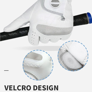 ถุงมือกอล์ฟสำหรับคนถนัดซ้าย พรีเมียม หนังแกะนุ่ม ระบายอากาศได้ดี กันลื่น  รับสกรีนโลโก้และออกแบบได้ตามต้องการ อุปกรณ์กีฬาที่ปรับแต่งได้ - Product Image 3