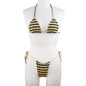 Conjunto de Bikini y Braguitas de Baño Personalizables, Traje de Baño Estampado y de Color Personalizado para Mujer, Conjunto de Baño de Alta Calidad - Product Image 4