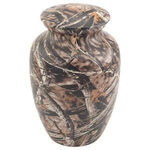 Matte Finish Aluminum Urn for Human Ashes Adult-Non-Glare Metal Cremation Urn-Soft Texture <b>Memorial</b> <b>Vase</b> for Funeral Service - Product Image 6