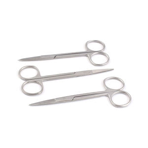 กรรไกรตัดม่านตา XELTECH SURGICAL สแตนเลสสตีล ขนาด 4.5 นิ้ว ใบมีดโค้งและตรง คม  พร้อมเคลือบกันสนิมด้านหลัง สำหรับโรงพยาบาล - Product Image 5