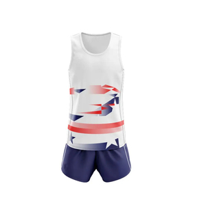 Track Uniform Custom OEM Track <b>Singlet</b> and Shorts Polyester Spandex Quick Dry Wholesale Teamwear Manufacturer - Product Image 3
